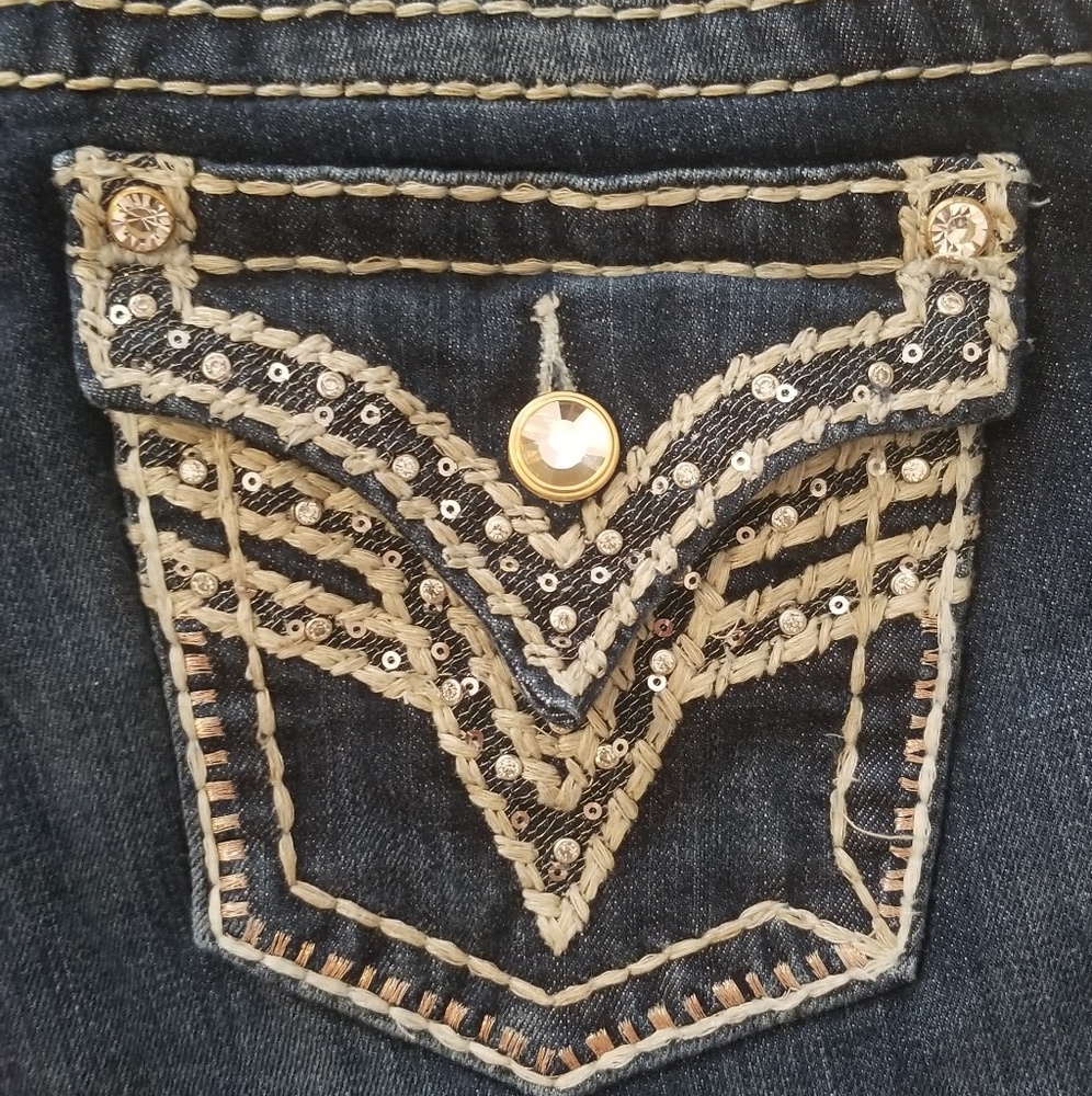 Dark jean Capri